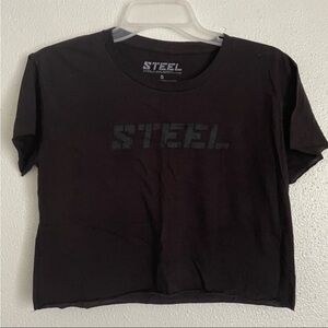 Women's Black Crop Top